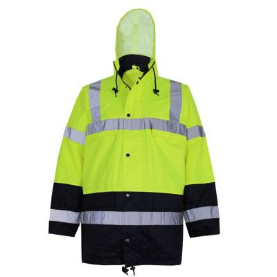 China Hot Selling High Quality Workwear Men's Workwear Water Proof Uniforms Jacket 2 In 1waterproof Parka Jackets Mens Safety Jackets Reflective for sale