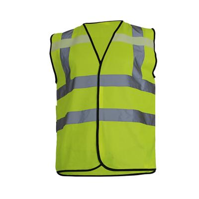 China Polyester Construction Windproof Vest Men's High Visibility Knitted Security Guards Reflective Vests Vests for sale