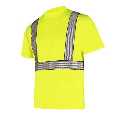 China OEM EN20471 New Design Anti-Wrinkle 2021 New Design Men's T-shirt Men's Safety Shirt Men's Hivi Shirt for sale