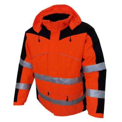 China 2021Hot Selling Water Proof Hivis EN20471 Standard High Quality Men's Winter Parka Coat Safety Padded Jackets Reflective for sale