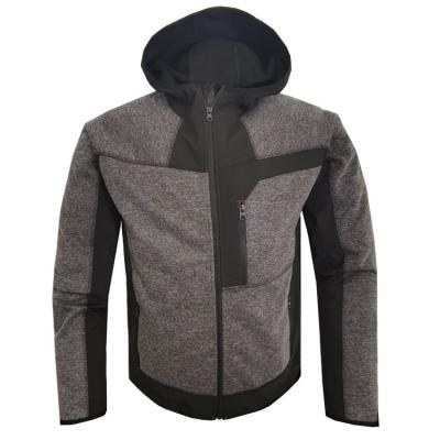 China OEM Sustainable Design Casual Mens Knitted And Spring Jackets Mens Mens Softshell Jacket for sale