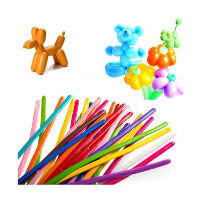 China 200 PCS 260Q Indoor Nicro Twisting Long Latex Magic Pastel Natural Balloon for sale