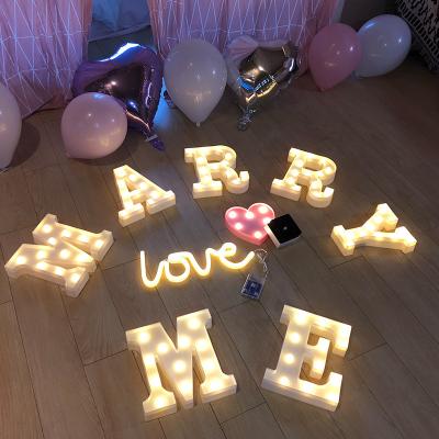 China China Nicro English Alphabet Valentines Day Wedding Home Decor Party Light Letters Sign Mini Decoration Led Wedding Letter Light Up for sale