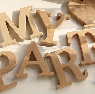 China China Nicro Birthday Party Table Piece Wedding Alphabet Letter Wooden Prop Wooden Stand Happy Birthday Party Table Home Decoration for sale