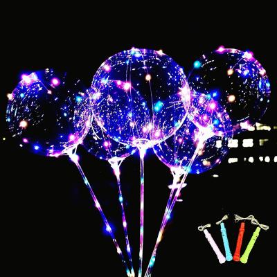 China China NICRO 18 24 36 Inch Transparent Clear BOBO Balloon LED Light Bobo Balloons for sale