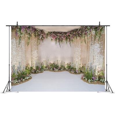 China Nicro 7*5Ft Indoor Collapsible Picture Printing Photo Booth Backdrop For Wedding Events for sale