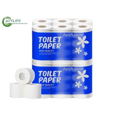 China 100% Eco Disposable Tissue Paper Virgin Wood Pulp Bulk Toilet Paper Roll Tissue Paper Roll Manufacturer Bathroom Tissue Paper/Washing Room for sale