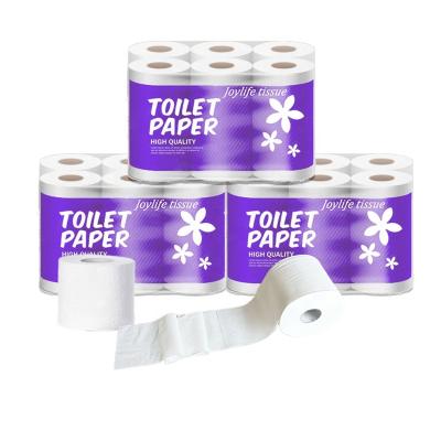 China Home Office Public Places Bathroom Soft Tissue Custom Packed Toilet Use White Logo Customized Paper Customized Layer Material Toilet for sale