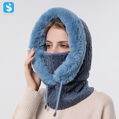 China JOINT Balaclava Hat Hooded Neck Warmer Cycling Men Masked Face Headgear Outdoor Winter Skiing Hats for sale