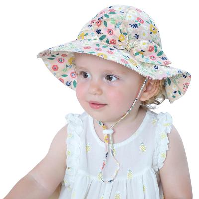 China Casual Reversible Plaid Sun Protection Toddler Baby Animal Bucket Hats for sale