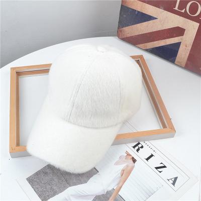 China New winter casual warm plush trucker fashion JOINT Gorras simple flat baseball cap for women for sale