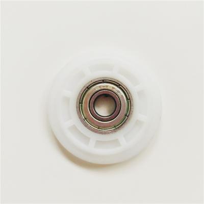 China Material of Construction Shops White Nylon Wheel Bearing , Plastic Ball Bearing for sale