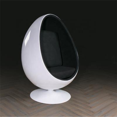 China egg chair cheap price luxury cashmere living room style interior eye ball chair for sale