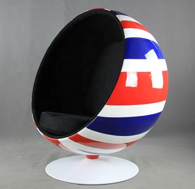 China Aanrio High Quality Home Red Ball Velvet Egg Chair Modern Furniture Chair for sale