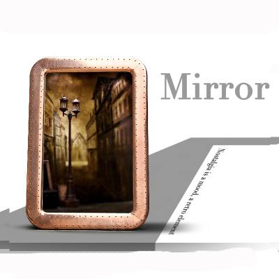 China Traditional Home Decor Copper Leaf Security Vintage Side Mirror for sale