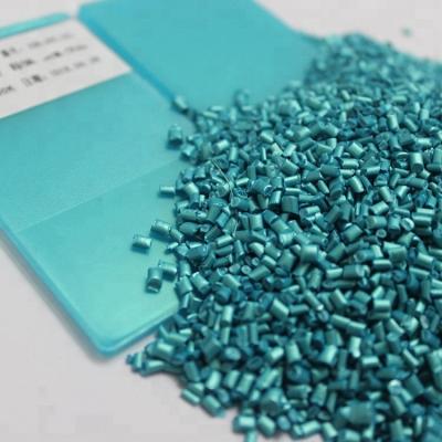 China Manufacturer customize plastic pp PET pearl blue color masterbatch for bottles injection PET for sale