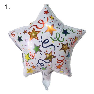 China New Arrival Funny 18 Inch Star Shape Aluminum Balloons Happy Birthday Party Wholesale Globos Decoration for sale