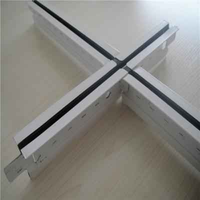 China Custom fast delivery modern flat baked t cheap price t-shape suspended ceiling painting keel bar exposed grid of suspended ceiling t for sale