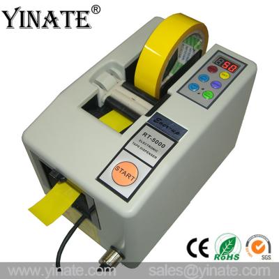 China YINATE 3 Programs Electronic Tape Dispenser RT5000 Automatic Packing Cutting Machine for 5~50mm Wide Tape CE Certificate for sale