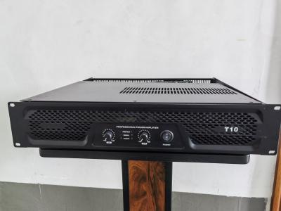 China Black / Silvery T10 2 Channel Power Amplifier Class A Output / Wide Frequency Response for sale