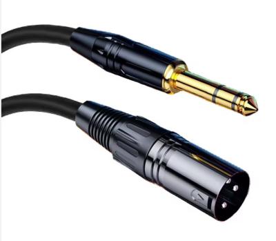 Cina OEM Male To Male Audio XLR Cable bilanciato 6.35mm Stereo Jack To XLR Maschio in vendita