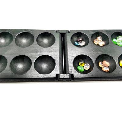 China Rubber Wood Manufacturers Sell Well Fun Wooden Indoor Games Custom Mancala Board Game Wood For Kids for sale