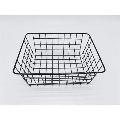 China Other Manufacturer Wholesale Inventory Basket Custom Black Metal Crafts Home Decoration for sale