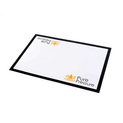 China Customized Non-Stick Silicone Stocked Logo Square Drying Mat For Baking Crafts for sale