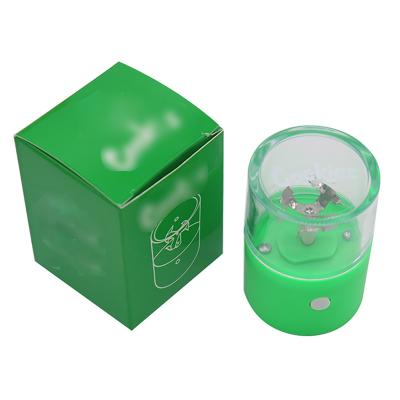 China Plastic Herb Grinder Herb Custom Logo Electronic Tobacco Weed Grinding Grinder Charging Automatic Pepper Grinders for sale