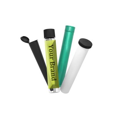 China Daily Life Custom Label Pre-Rolled Joint Tube Packs With Cork Pre Roll Glass Tubes Bottle For Sale for sale