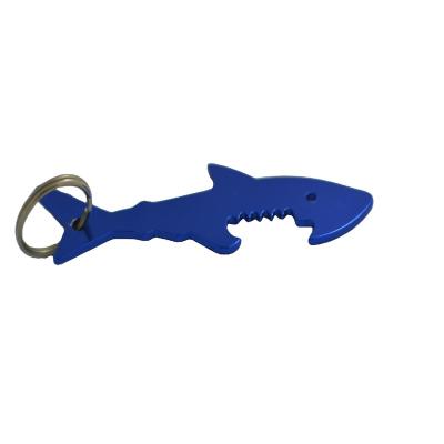 China Custom Bottle Opener Logo Fish Shape Bottle Opener Metal Keychains for sale