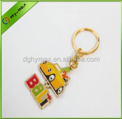 China 2014 New Product Metal Car Shaped Rotating Key Chain for sale