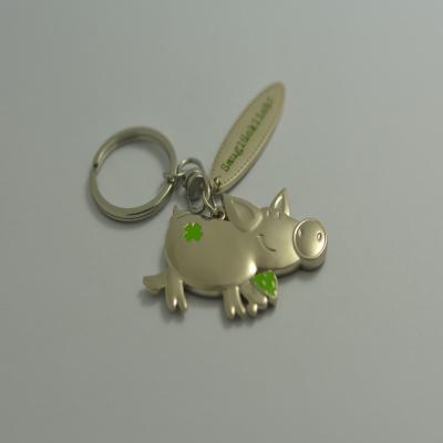 China Custom Metal Pig Shape Metal Pig Key Promotional Gifts Key Ring Maker Wholesale Personalized Logo Key Chain for sale