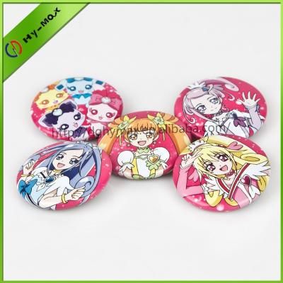 China Europe Japanese anime badge pins custom printed metal badges pins with lovely anime figure for sale