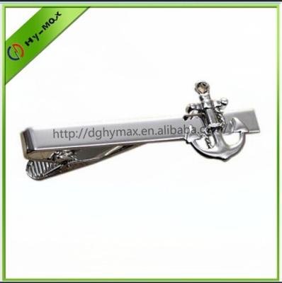 China Anchor Style Link Clasp Tie Clip Silver Sailor Sailor Sailboat Navigation Black Wedding Bar Clasp for sale