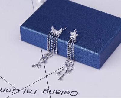 China High Quality Fashionable 925 Ribbon Fashion Charm Custom Earring for sale