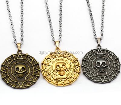 China Europe Classic Plating Pirates Of The Caribbean Shape Necklace for sale