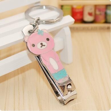 China Custom Fancy Logo Key Chain Toe Nail Clippers For Promotion for sale