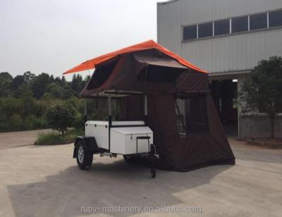 China Travel Trailer TORUK New Style Travel Trailer Use Forward Folding Camping Tent Trailer for sale