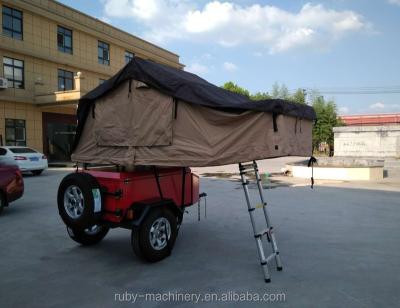 China Travel Trailer D2 Off Road Folding Travel Tent Trailer For 4WD Car for sale