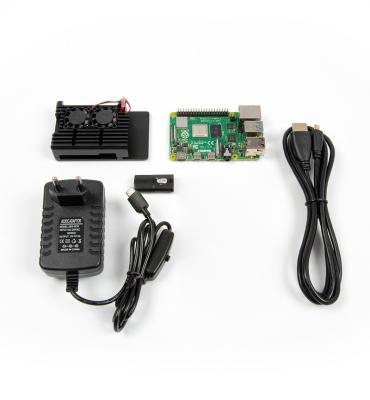 China WiFi 802.11b/g/n Raspberry Pi 4 B Basic Starter Kit Computer Desktop Pi 4 Model Board 2/4/8GB With Power Supply for sale