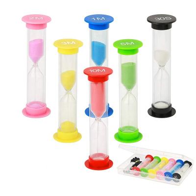 China Wholesale Traditional 1 Minute Sand Timer Colorful Plastic 1 Hourglass 2 3 4 5 For Kids Play And Board Game Sand Clock for sale