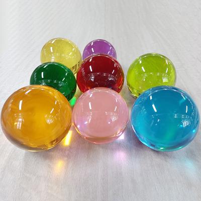 China Worldwide Hot Selling Low MOQ ODM New Arrival OEM Colorful Acrylic Ball Kid Playing Around 110mm Toy Balls Resin Ball for sale