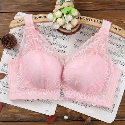 China Viable plus size pump bras no steel ring to prevent sagging plus size bras for fat women no longer collect plus size bra big cup for sale