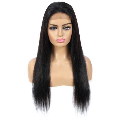 China High Quality Silky Straight Wave 4*4 Straight Wig Hair Women Lace Front Human Hair Wigs Natural Color Align Virgin Hair for sale