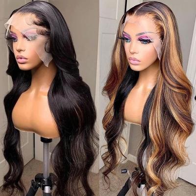 China Body Wave Brazilian Virgin Hair Long Cuticle Aglined Lace Front Human Hair Wigs 13*4 Body Wave HD Lace Front Wigs for sale