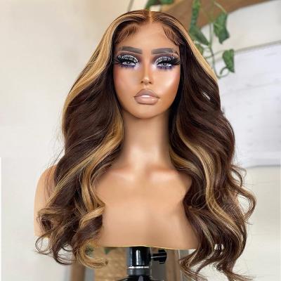 China Wholesale Raw Lace Front Wig Cuticle Aligned Human Hair Long Body Wave HD Brazilian Hair Full Lace Frontal Closure Wigs For Black Women for sale