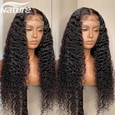 China Brazilian Curly Full Body Wave 13x4 Deep Frontal Wig Lace Hair Wigs For Women Bob 13x6 Hd Front Water Wave 360 ​​Lace Frontal Wig for sale