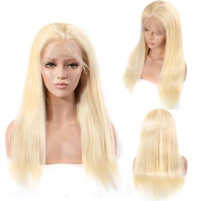 China Body Wave 613 Honey Blonde Lace Front Human Hair Wig 28 30 32 Inch Remy Straight Brazilian 13x4 Lace Front Wigs With Baby Hair For Women for sale