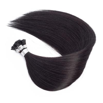 China New Arrival 2022 Cambodian Silky Straight Double Wave Pulled Bone Straight I Tip Hair Extensions Hot Sale for sale